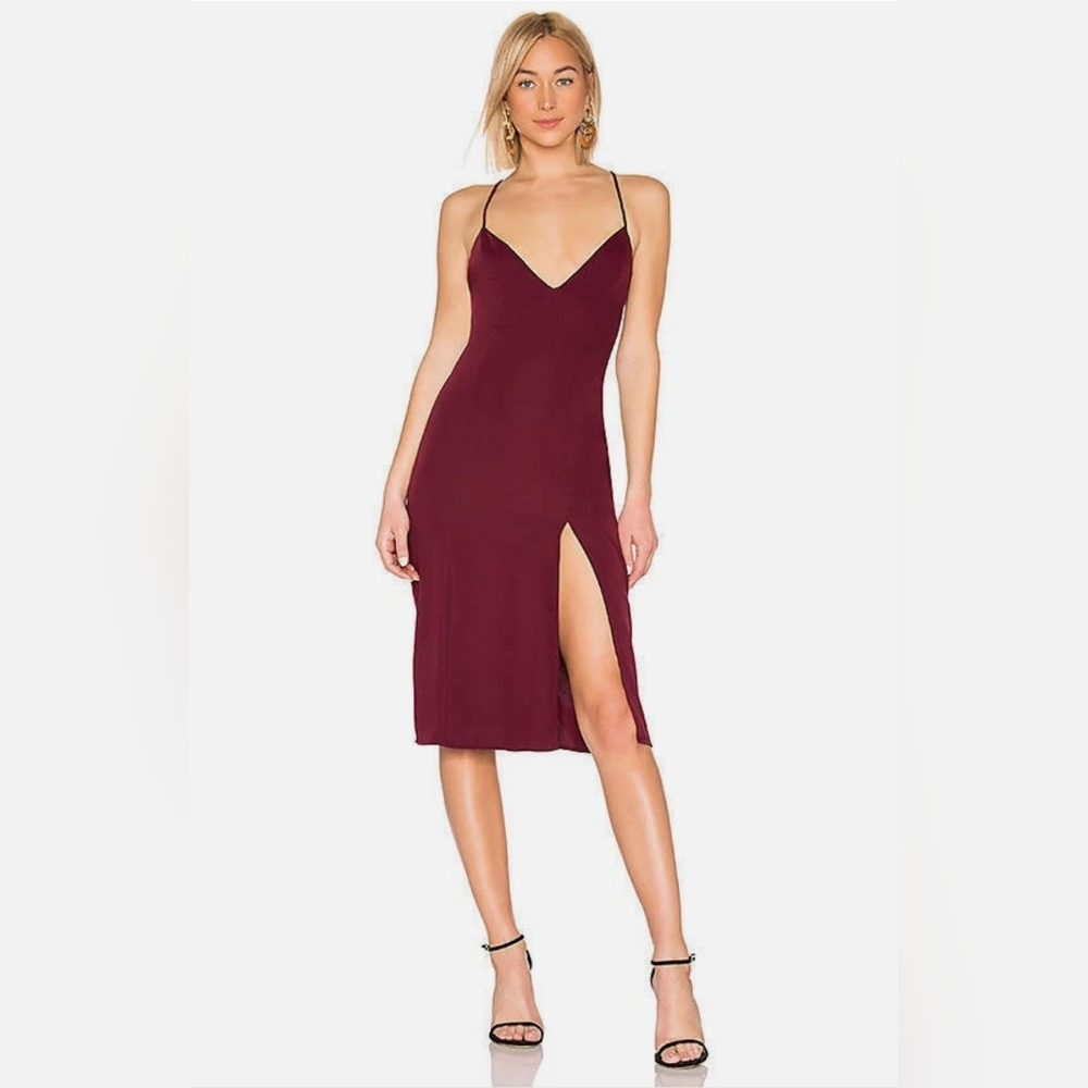 About Us REVOLVE Wine Red Rhyan Midi Elegant Burgundy Spaghetti Strap Midi Dress